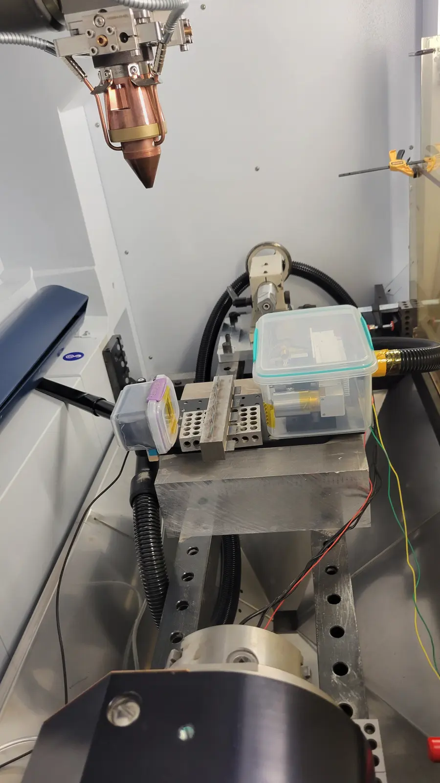 In-situ X-ray imaging, installed. Watching the melt pool while the laser is still running.